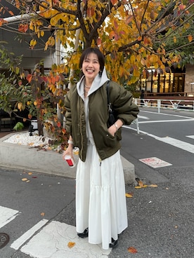 「アイテム（ハンドバッグ）」を使った、TSURUGASAKI_163cmさん（レディース・163cm）の秋コーディネート