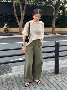 SHENERY シーナリー シアーチュニックニット グレー　美品 シーナリー shenery シアーチュニック ニットプルオーバー