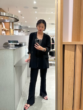 「SHENERY（シーナリー）のアイテム（テーラードジャケット）」を使った、TSURUGASAKI_163cmさん（レディース・163cm）の秋コーディネート