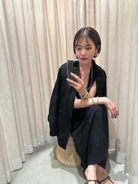 「SHENERY（シーナリー）のアイテム（テーラードジャケット）」を使った、TSURUGASAKI_163cmさん（レディース・163cm）の夏コーディネート