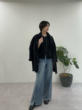 「アイテム（その他アウター）」を使った、TSURUGASAKI_163cmさん（レディース・163cm）の秋コーディネート