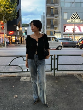 「アイテム（キャミソール）」を使った、TSURUGASAKI_163cmさん（レディース・163cm）の秋コーディネート