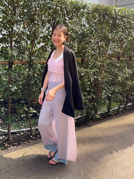 「SHENERY（シーナリー）のアイテム（テーラードジャケット）」を使った、TSURUGASAKI_163cmさん（レディース・163cm）の夏コーディネート