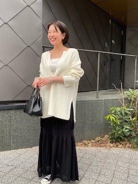 「アイテム（キャミソール）」を使った、TSURUGASAKI_163cmさん（レディース・163cm）の冬コーディネート