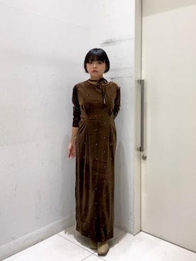 「アイテム（ワンピース/ドレス）」を使った、杏莉さん（レディース・147cm・20代）の冬コーディネート