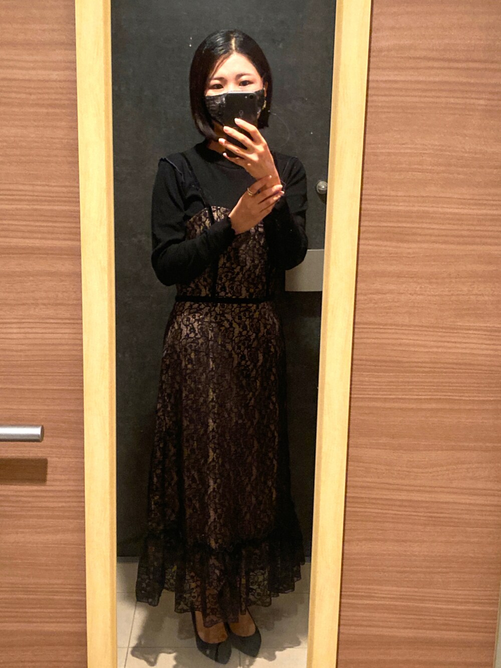 新品タグ付き?リリーブラウン♡ ニットトップス×キャミワンピセット  