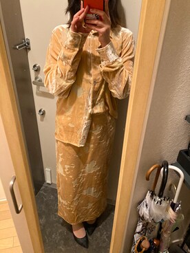 「THROW by SLY（スローバイスライ）のアイテム（スカート）」を使った、せりさん（レディース・155cm）の春コーディネート