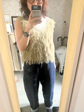 「FREE'S MART（フリーズマート）のアイテム」を使った、せりさん（レディース・156cm）の秋コーディネート