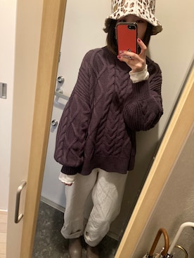 せりさん（レディース・155cm）の冬コーディネート