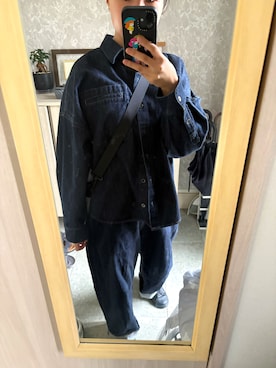 「FREE'S MART（フリーズマート）のアイテム（パンツ）」を使った、せりさん（レディース・156cm）の秋コーディネート