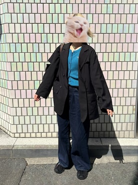 「PAGEBOY（ページボーイ）のアイテム（ジャケット/アウター）」を使った、真咲さん（レディース・156cm）の春コーディネート