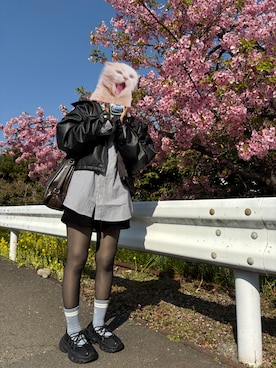 真咲さん（レディース・156cm）の春コーディネート