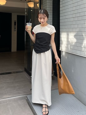 「アイテム（その他トップス）」を使った、nanacoさん（レディース・156cm）の春コーディネート