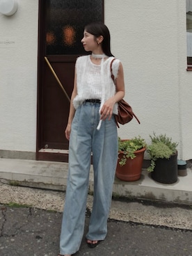 「CAPRICIEUX LE'MAGE（カプリシューレマージュ）のアイテム」を使った、shioさん（レディース・156cm）の夏コーディネート