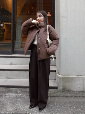 「アイテム（その他アウター）」を使った、nanacoさん（レディース・156cm）の秋コーディネート