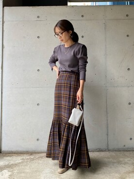 スカート（ブラウン系）を使った人気ファッションコーディネート - WEAR