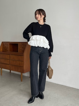 「CAPRICIEUX LE'MAGE（カプリシューレマージュ）のアイテム」を使った、shioさん（レディース・156cm）の秋コーディネート