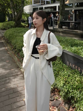 「アイテム（ショルダーバッグ）」を使った、shioさん（レディース・156cm）の秋コーディネート