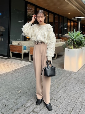 「マイベストコーデ2022」｜「アイテム（その他アウター）」を使った、shioさん（レディース・156cm）の冬コーディネート