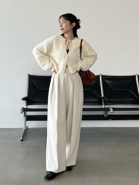 「アイテム（バレエシューズ）」を使った、shioさん（レディース・156cm）の秋コーディネート