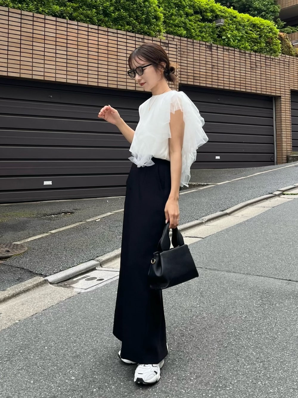 マキシIラインスカートカプリシュレマージュ CAPRICIEUX LE'MAGE 低身長サイズあり】マキシIラインスカート（スカート