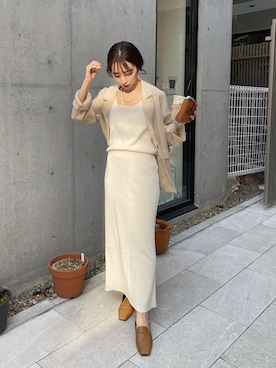 「ニットアップ」｜「アイテム（その他シューズ）」を使った、nanacoさん（レディース・156cm）の春コーディネート