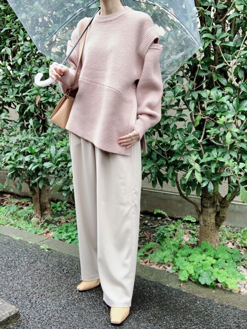 CLANE（クラネ）の「CLANE/クラネ/2WAY SLANT KNIT TOPS（ニット