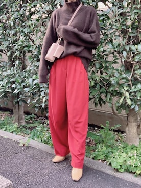 「CLANE（クラネ）のアイテム（ブーツ）」を使った、nico＊さん（レディース・168cm）の冬コーディネート