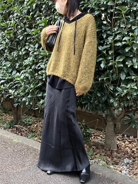 「ENOF（イナフ）のアイテム（スカート）」を使った、nico＊さん（レディース・168cm）の秋コーディネート