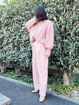 「CLANE（クラネ）のアイテム（ブーツ）」を使った、nico＊さん（レディース・168cm）の冬コーディネート