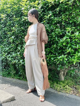 「CLANE（クラネ）のアイテム（アクセサリー）」を使った、nico＊さん（レディース・168cm）の春コーディネート