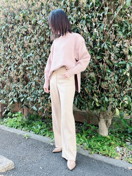 CLANE（クラネ）の「CLANE/クラネ/2WAY SLANT KNIT TOPS（ニット