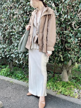 「CLANE（クラネ）のアイテム（エコバッグ/サブバッグ）」を使った、nico＊さん（レディース・168cm）の春コーディネート