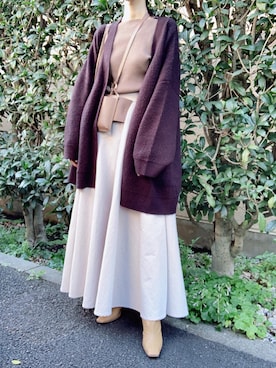 「CLANE（クラネ）のアイテム（ブーツ）」を使った、nico＊さん（レディース・168cm）の秋コーディネート