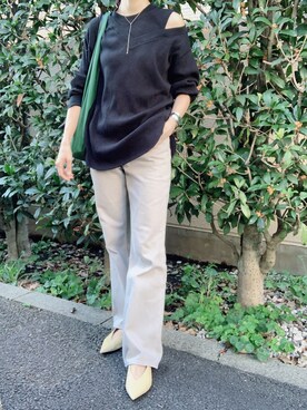 「CLANE（クラネ）のアイテム（アクセサリー）」を使った、nico＊さん（レディース・168cm）の秋コーディネート