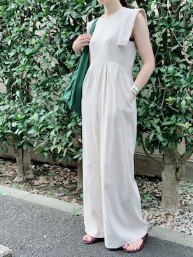 「CLANE（クラネ）のアイテム（オールインワン・サロペット）」を使った、nico＊さん（レディース・168cm）の夏コーディネート