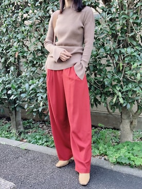 「CLANE（クラネ）のアイテム（ブーツ）」を使った、nico＊さん（レディース・168cm）の秋コーディネート