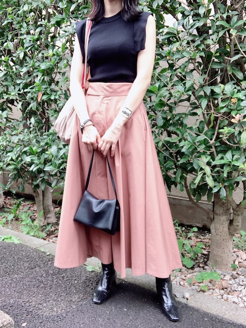 CLANE（クラネ）の「CHAMBRAY CIRCULAR SKIRT（スカート