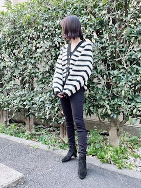 「CLANE（クラネ）のアイテム（エコバッグ/サブバッグ）」を使った、nico＊さん（レディース・168cm）の冬コーディネート