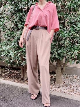 「CLANE（クラネ）のアイテム（キャミソール）」を使った、nico＊さん（レディース・168cm）の夏コーディネート