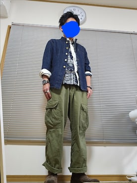 「FOSSIL（フォッシル）のアイテム（腕時計）」を使った、takahiro さん（メンズ・166cm）の春コーディネート