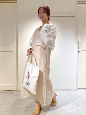 「シルク」｜「アイテム（ワンピース/ドレス）」を使った、yulyulさん（レディース・159cm）の夏コーディネート