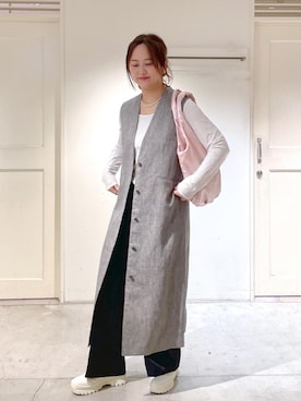 「アイテム（ワンピース/ドレス）」を使った、yulyulさん（レディース・159cm・30代）の冬コーディネート