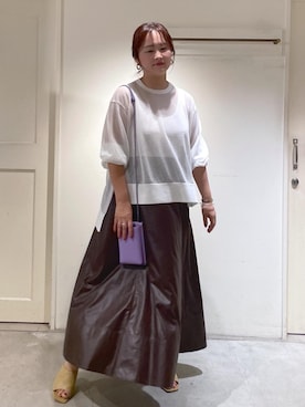 「イエベスプリング」｜「アイテム（バッグ）」を使った、yulyulさん（レディース・159cm）の夏コーディネート