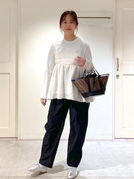 「サステナブル」｜「アイテム（その他シューズ）」を使った、yulyulさん（レディース・159cm）の春コーディネート