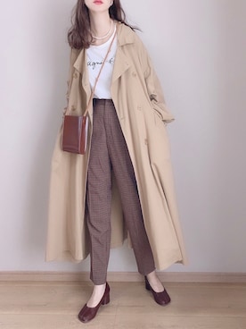 「Libra Cue（リブラ キュー）のアイテム（ジャケット/アウター）」を使った、ぴょんさん（レディース・167cm）の秋コーディネート