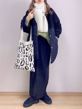 「aimoha（アイモハ）のアイテム」を使った、ぴょんさん（レディース・167cm）の冬コーディネート