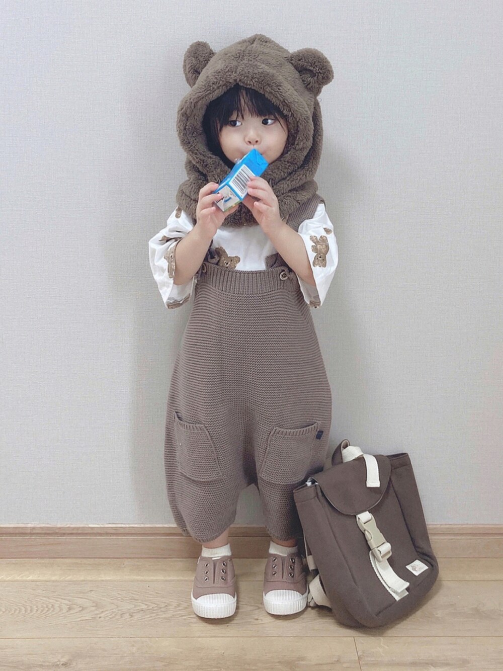 ぴょん｜pairmanonのネックウォーマー/スヌードを使ったコーディネート  