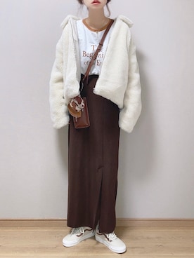 「Calvin Klein（カルバン・クライン）のアイテム（その他アウター）」を使った、ぴょんさん（レディース・167cm）の秋コーディネート