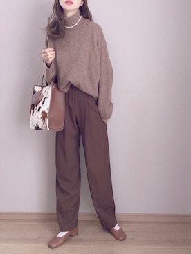 「アイテム（パンプス）」を使った、ぴょんさん（レディース・167cm）の秋コーディネート